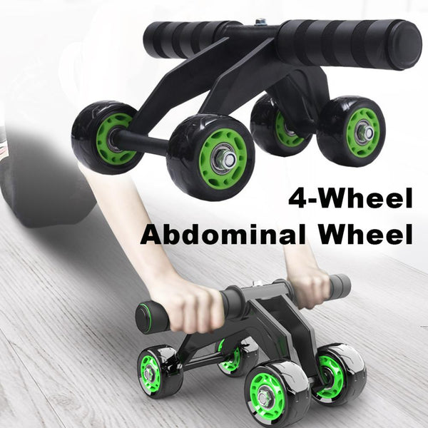 Four-Wheeled Abdominal Roller – Home Core & Ab Exercise Fitness Equipment