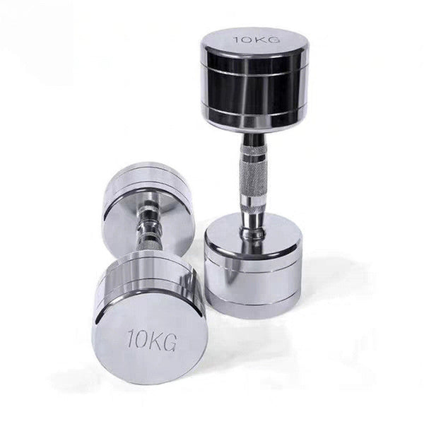 Pure Steel Electroplated Dumbbells – Home Gym Strength Training Equipment