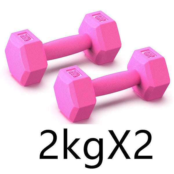Rubberized Dumbbells for Men and Women Home Fitness Training Equipment