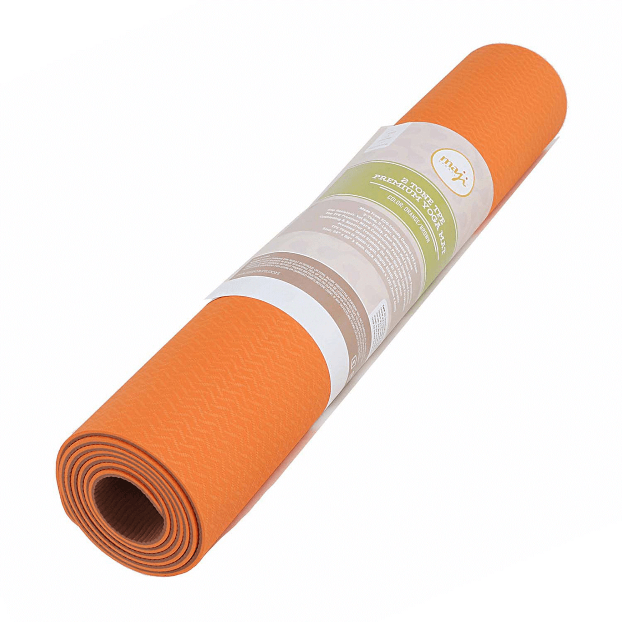 Maji Sports 2 Tone Premium TPE Yoga Mat – Non-Slip Fitness Exercise Mat