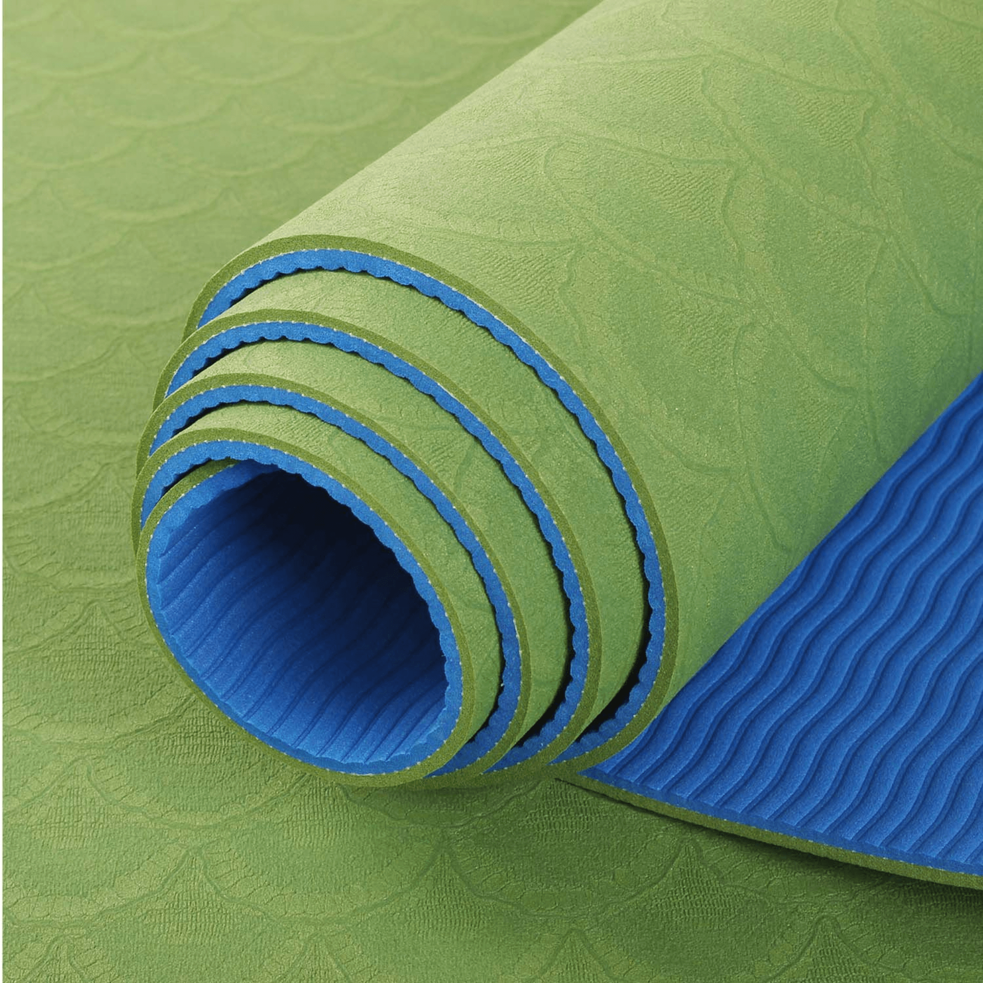 Maji Sports 2 Tone Premium TPE Yoga Mat – Non-Slip Fitness Exercise Mat
