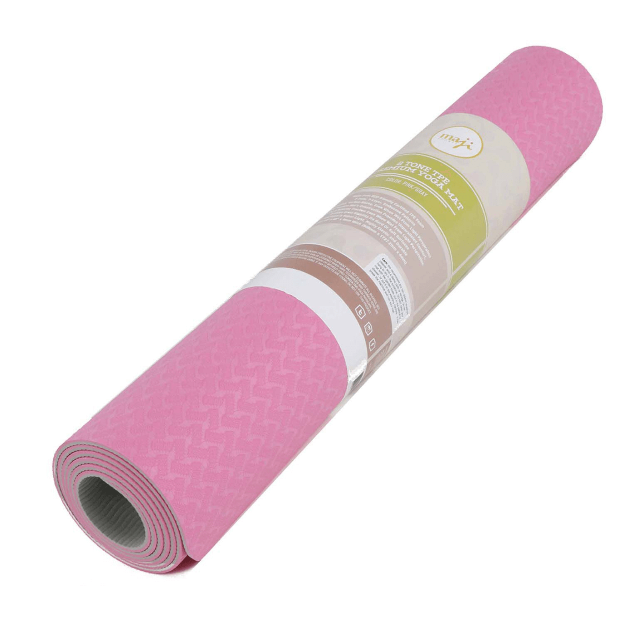 Maji Sports 2 Tone Premium TPE Yoga Mat – Non-Slip Fitness Exercise Mat