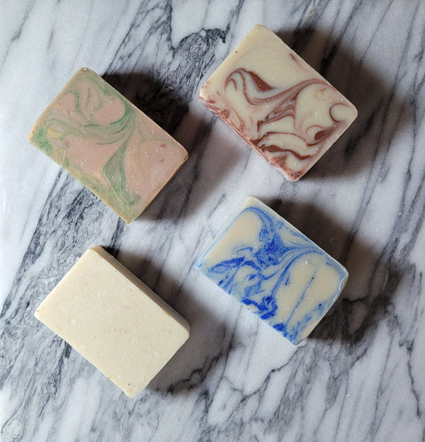 Natural Face and Body Soap Bar with Organic Oils and Clay