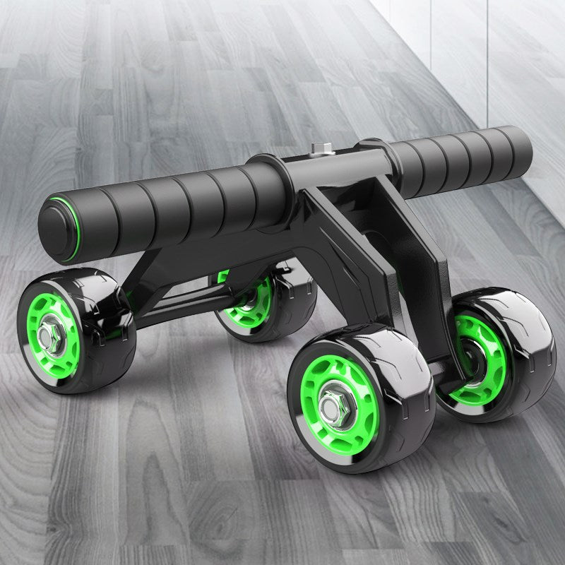 Four-Wheeled Abdominal Roller – Home Core & Ab Exercise Fitness Equipment