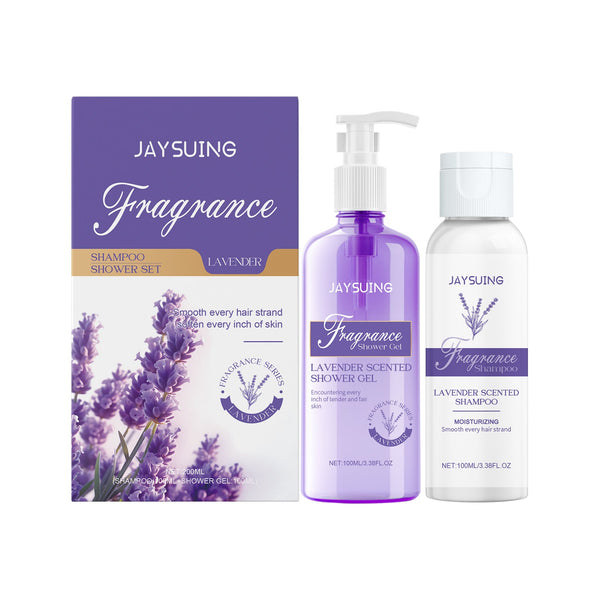 Lavender Shampoo and Shower Set for Gentle Cleansing and Moisturizing Care
