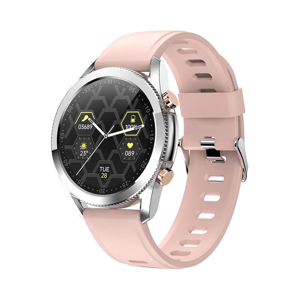 Bluetooth Waterproof Smartwatch with Fitness Tracking and Weather Display Features