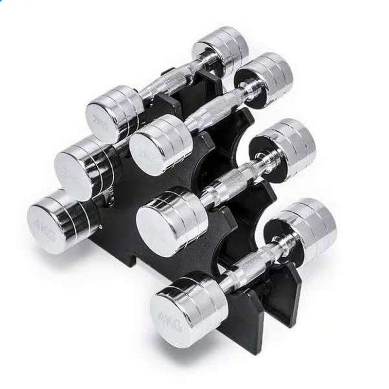 Pure Steel Electroplated Dumbbells – Home Gym Strength Training Equipment