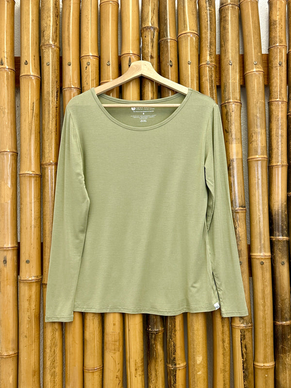 Lounge Bamboo Long Sleeve T-Shirt – Ultra Soft Everyday Comfort Tee