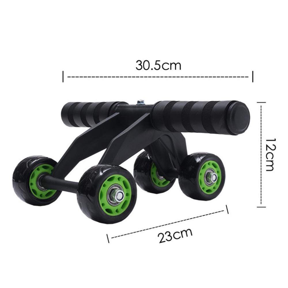 Four-Wheeled Abdominal Roller – Home Core & Ab Exercise Fitness Equipment