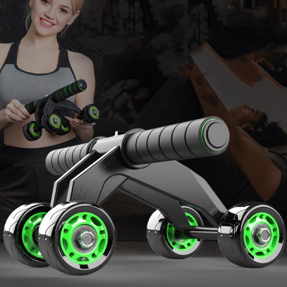Four-Wheeled Abdominal Roller – Home Core & Ab Exercise Fitness Equipment