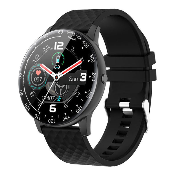 Smart Fitness Watch with Heart Rate and Blood Pressure Monitoring Features
