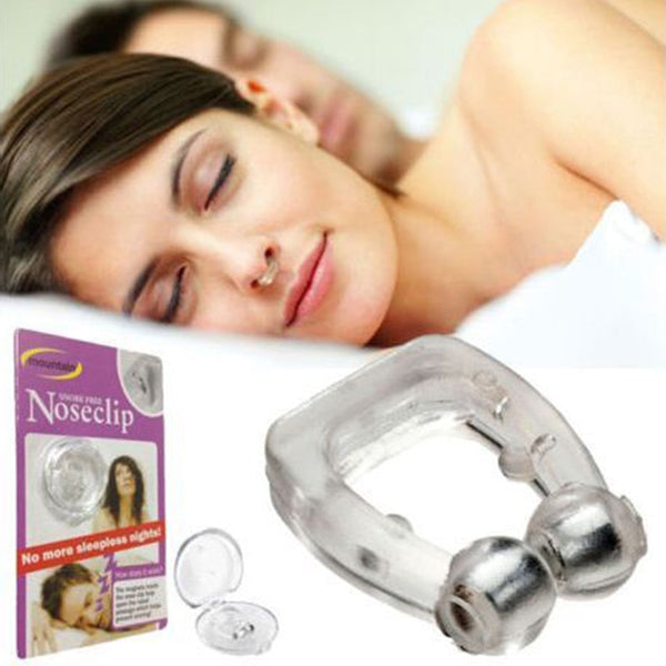 Silicone Magnetic Anti Snore Nose Clip Sleep Aid with Protective Case