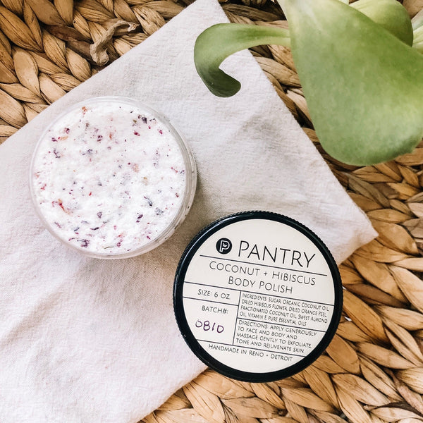Coconut Hibiscus Body Polish Summertime Sugar Scrub for Smooth Skin