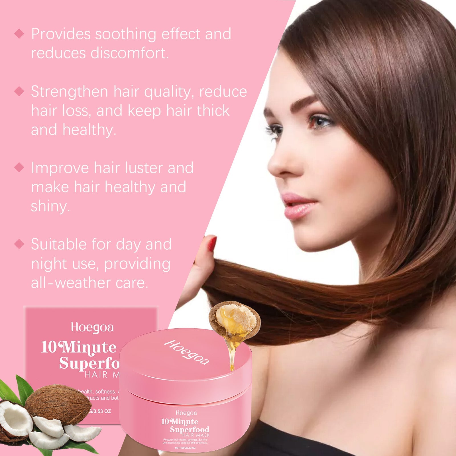 Nourishing Hair Mask for Dry Hair Hydration and Smoothness Care