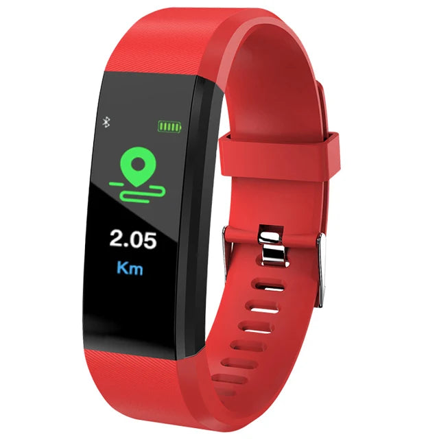 Smart Fitness Bracelet – Heart Rate & Sleep Tracker with Bluetooth Notifications