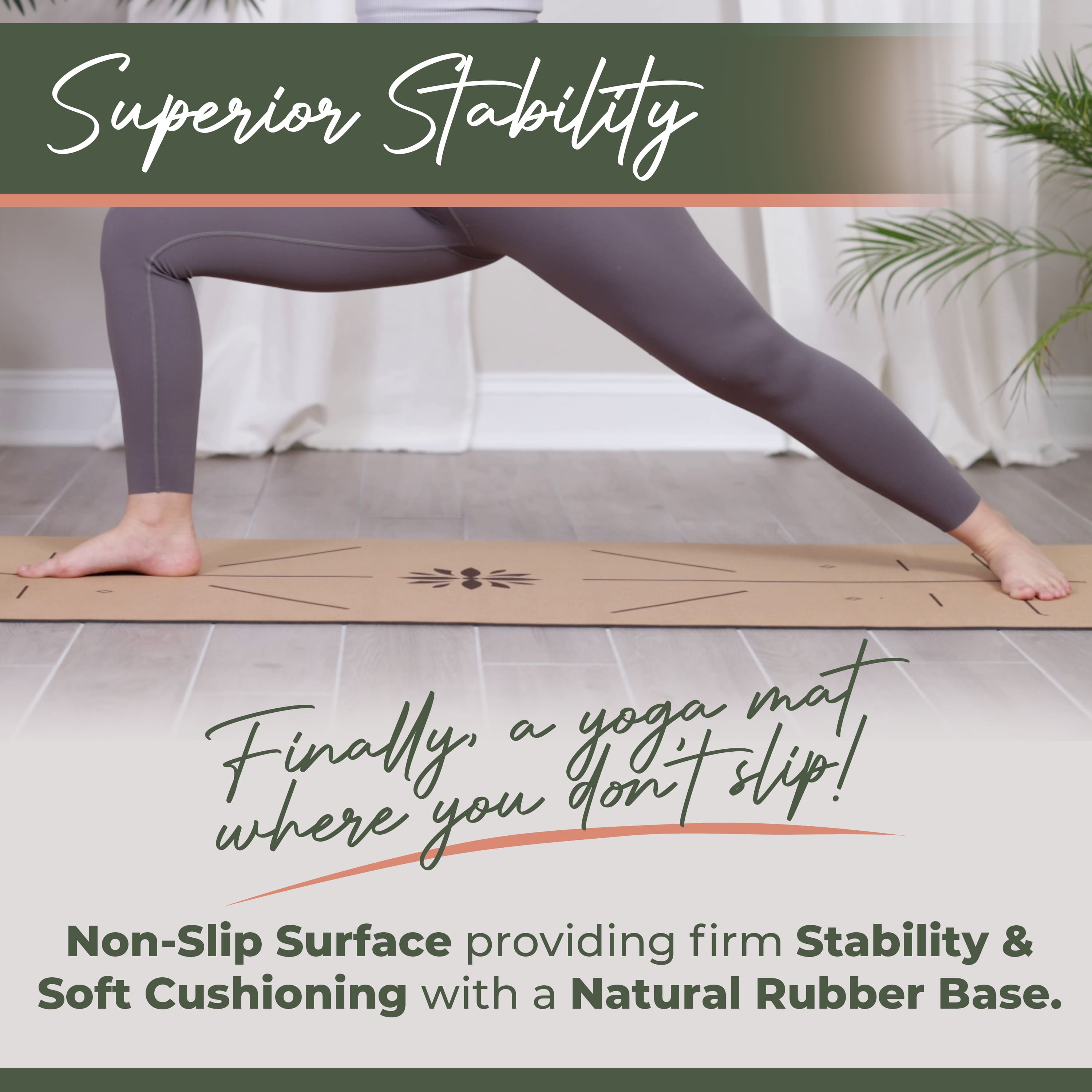 Eco-Friendly Cork Yoga Mat – Non-Slip Natural Fitness & Exercise Mat