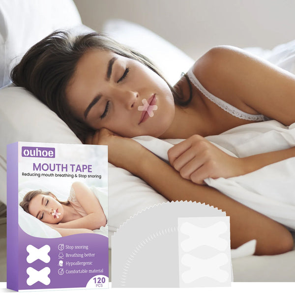 Sleep Anti-Snoring Tape for Comfortable Mouth Breathing Support During Sleep