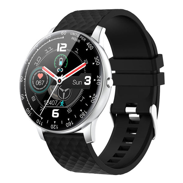 Smart Fitness Watch with Heart Rate and Blood Pressure Monitoring Features