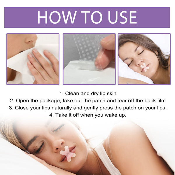 Sleep Anti-Snoring Tape for Comfortable Mouth Breathing Support During Sleep