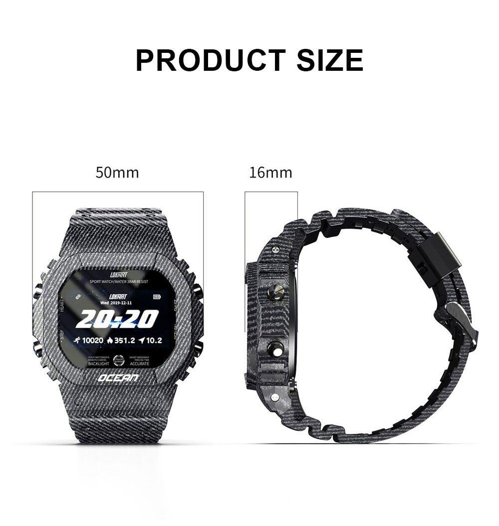 Military Smartwatch for Men & Women – Fitness Tracker with Heart Rate & Notifications