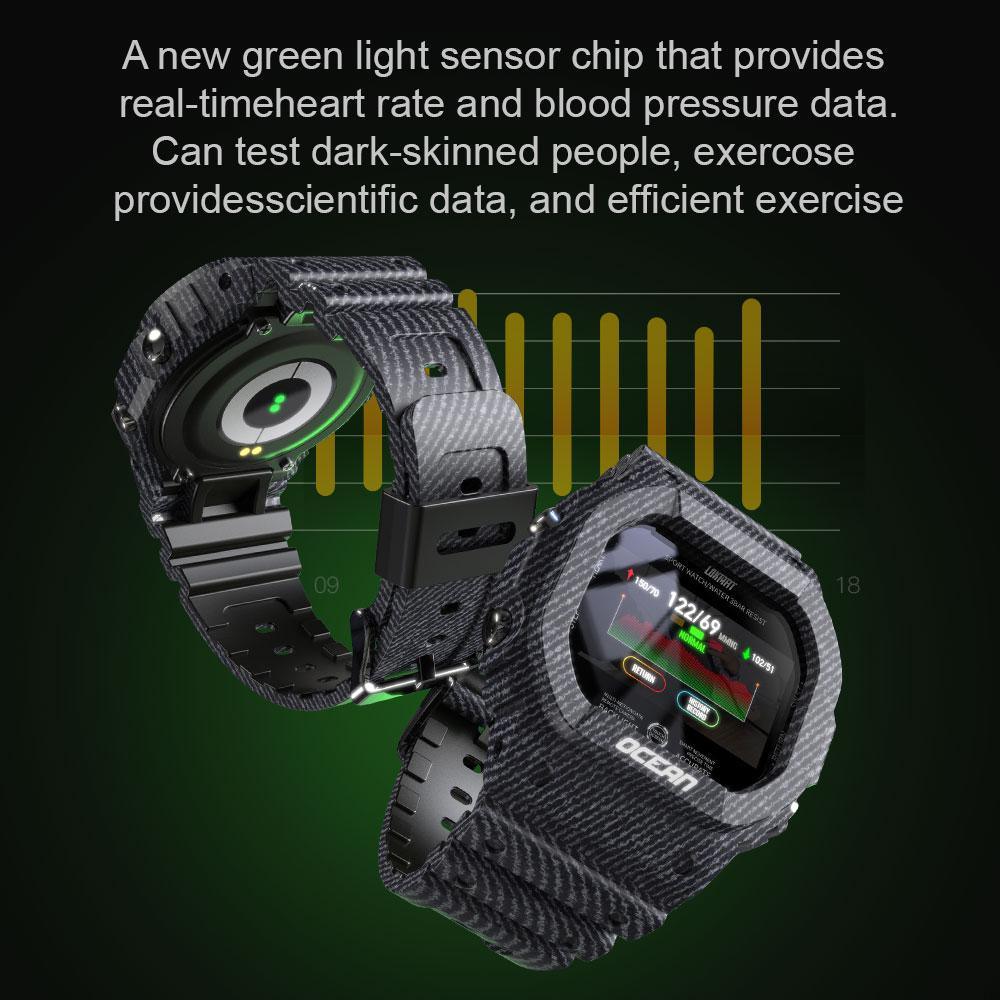 Military Smartwatch for Men & Women – Fitness Tracker with Heart Rate & Notifications