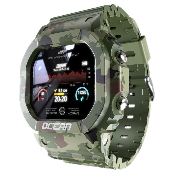 Military Smartwatch for Men & Women – Fitness Tracker with Heart Rate & Notifications