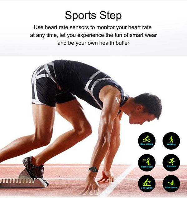 Fashion Waterproof Smartwatch with Heart Rate Tracker for Men Women