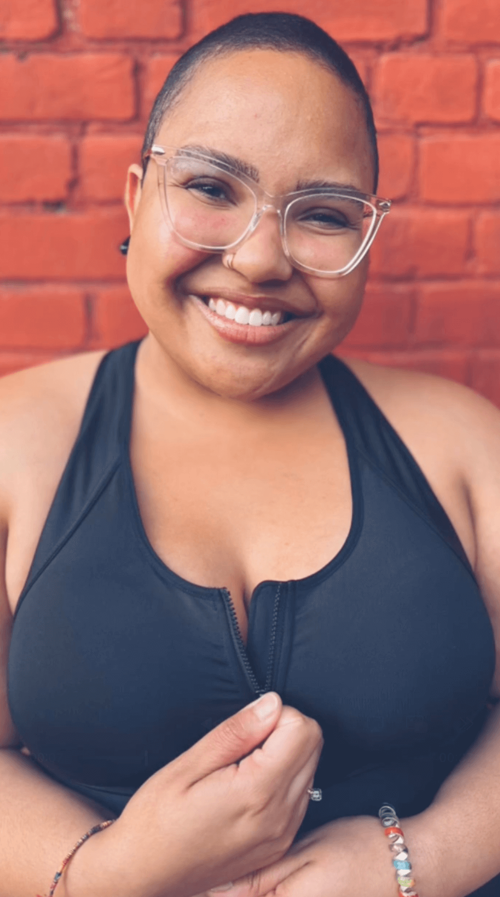 Hero Front-Closure Sports Bra – Black | Supportive Women's Activewear