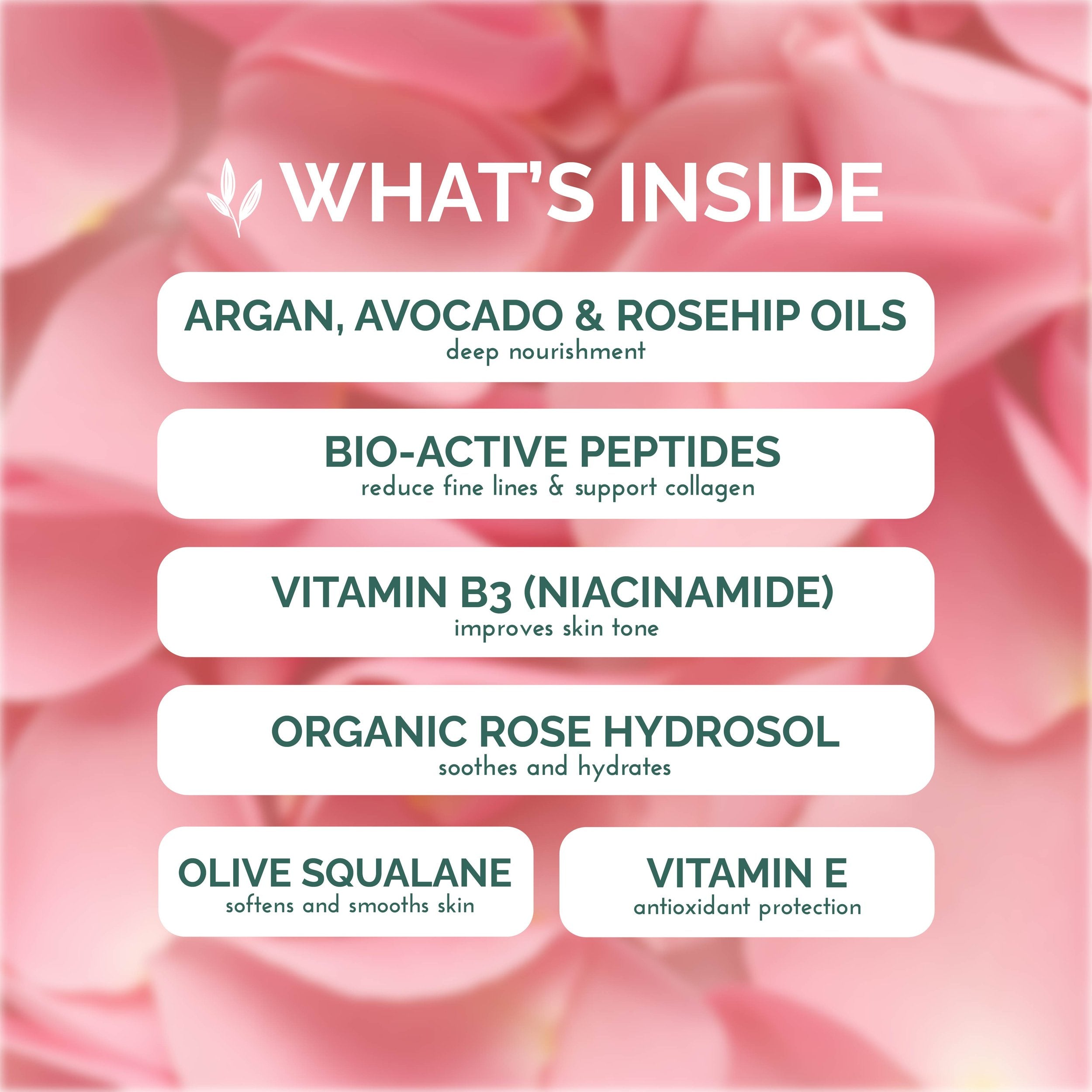 Rose Anti-Aging Face Cream and Moisturizer for Hydrated Skin Care