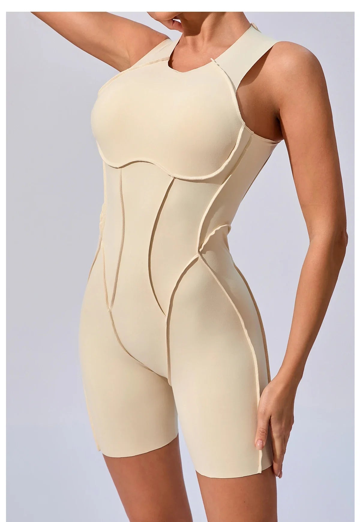 Women’s Padded Sport Jumpsuit – Fitness Bodysuit for Gym & Activewear