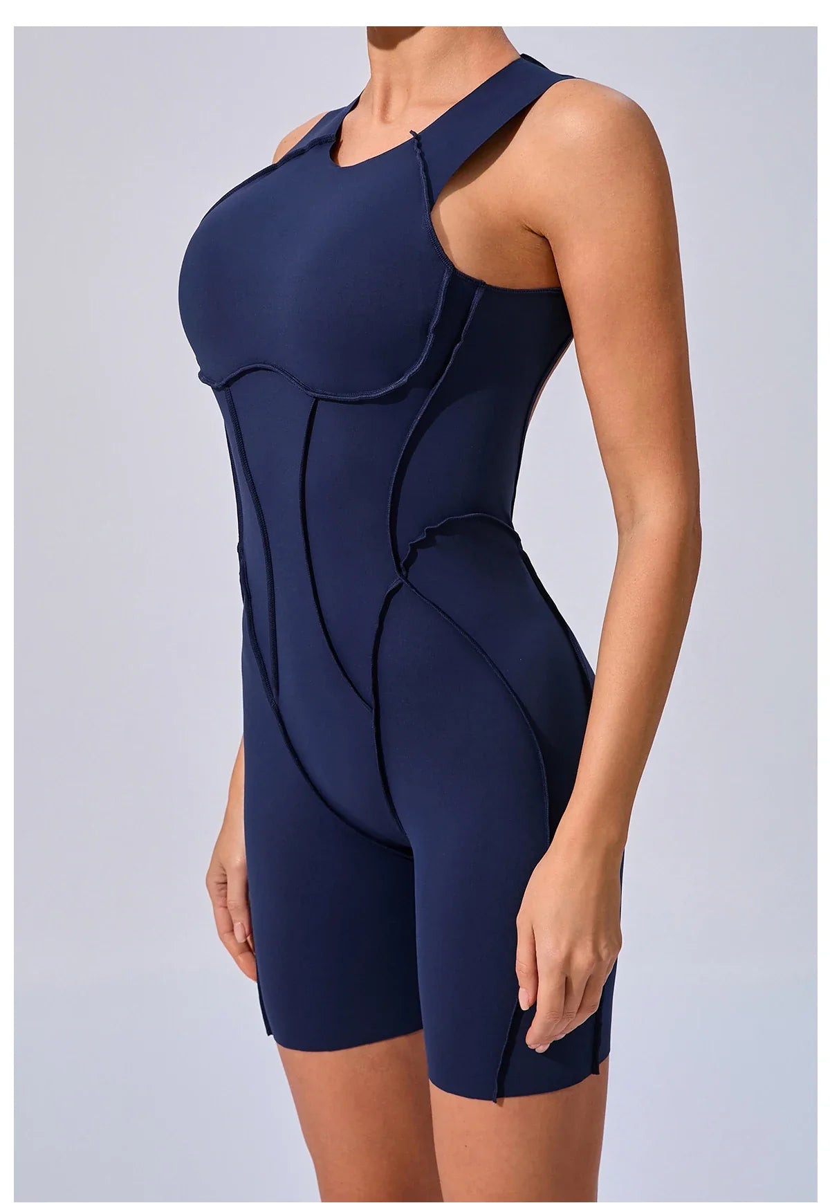 Women’s Padded Sport Jumpsuit – Fitness Bodysuit for Gym & Activewear