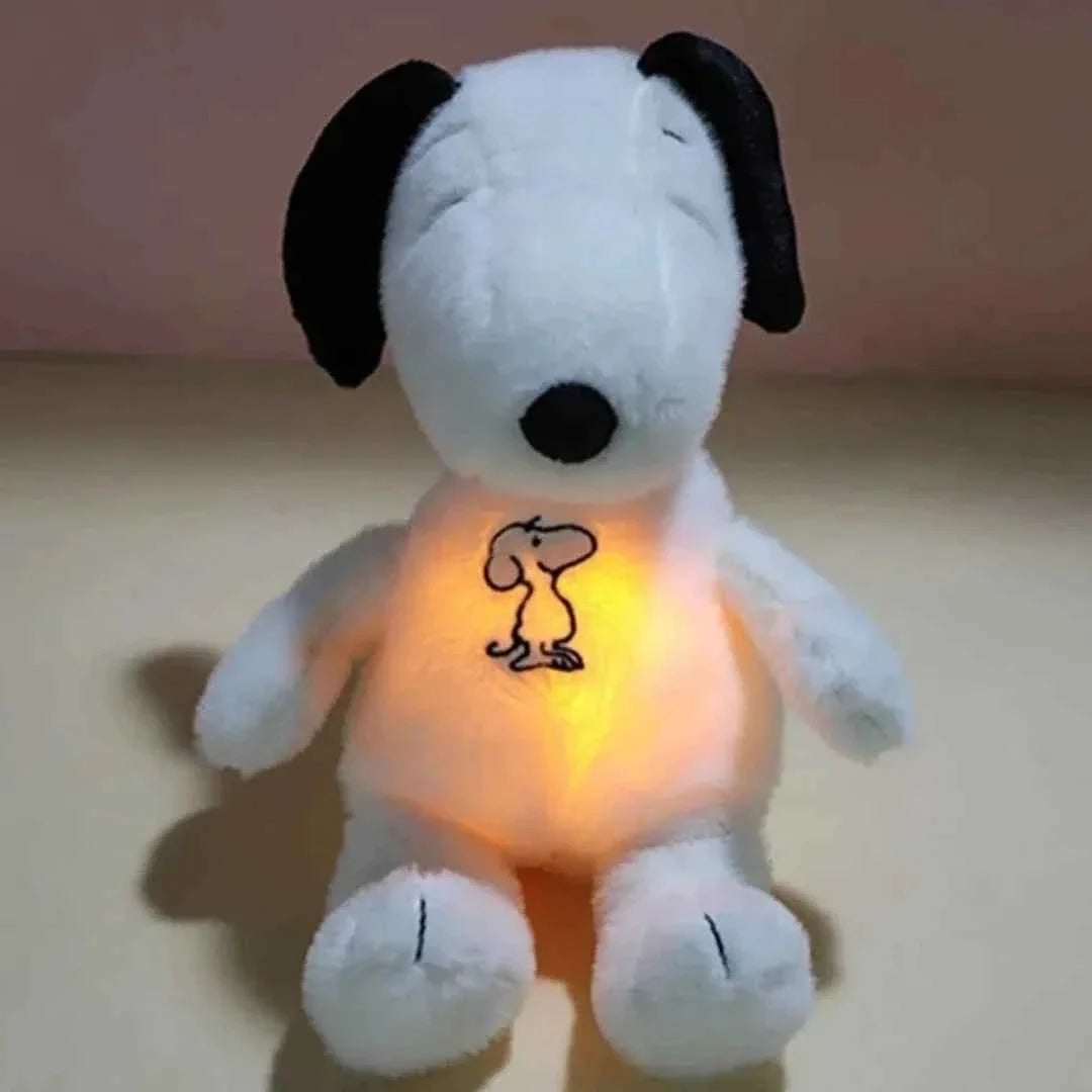 Calming Breathing Snoopy Plush Toy – Glowing Sleep & Relaxation Companion