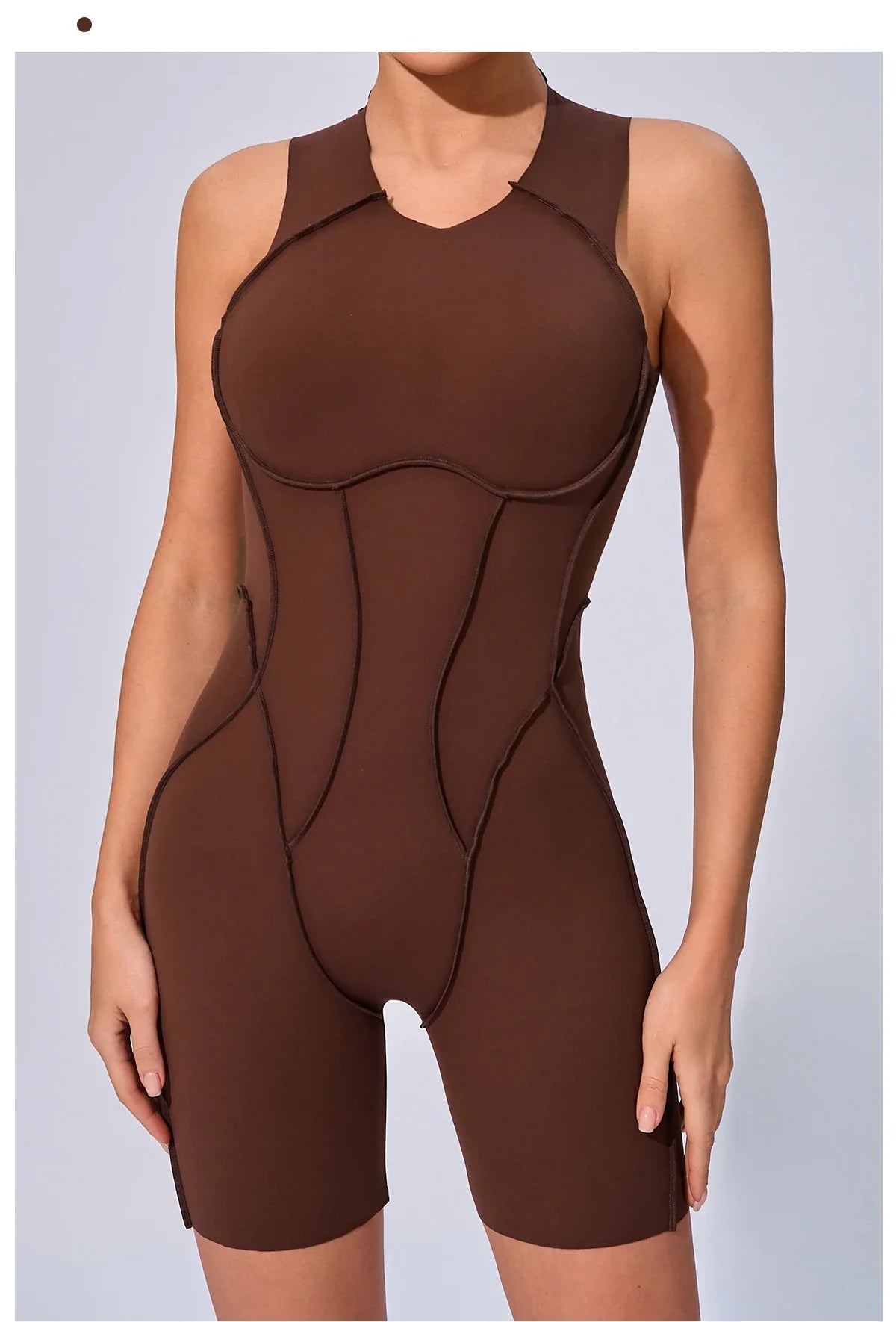 Women’s Padded Sport Jumpsuit – Fitness Bodysuit for Gym & Activewear