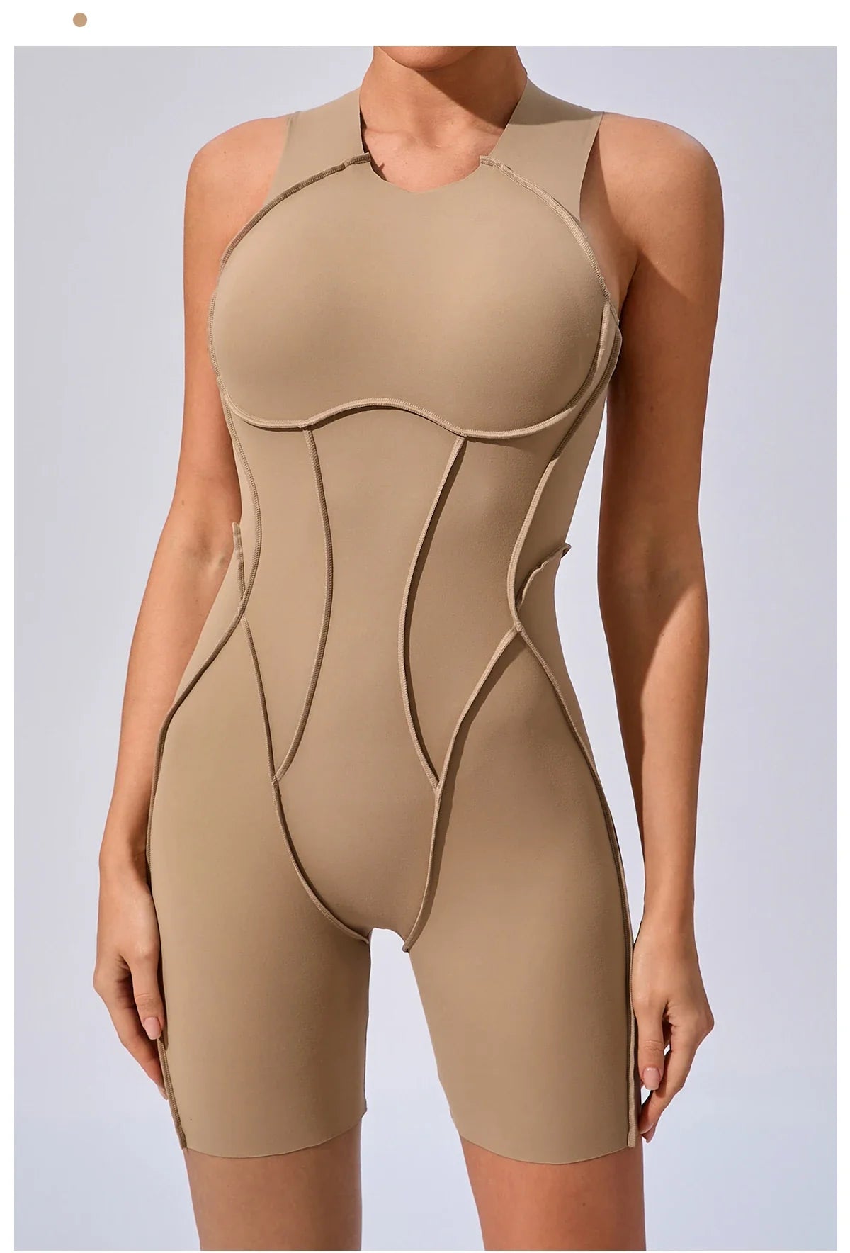 Women’s Padded Sport Jumpsuit – Fitness Bodysuit for Gym & Activewear