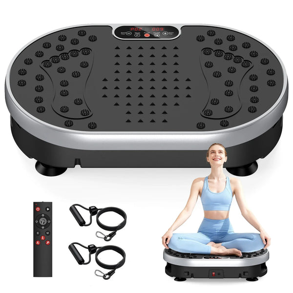 Vibration Plate Exercise Machine 120 Speed Levels 9 Preset Programs Home Fitness Equipment Weight Loss Fat Burning Muscle Toning