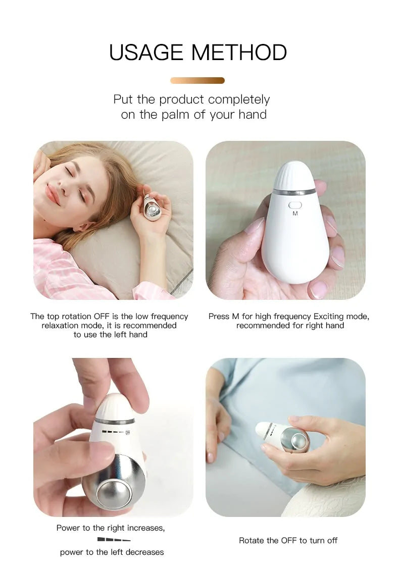 USB Rechargeable Sleep Aid Device – Portable Relaxation & Sleep Support Tool