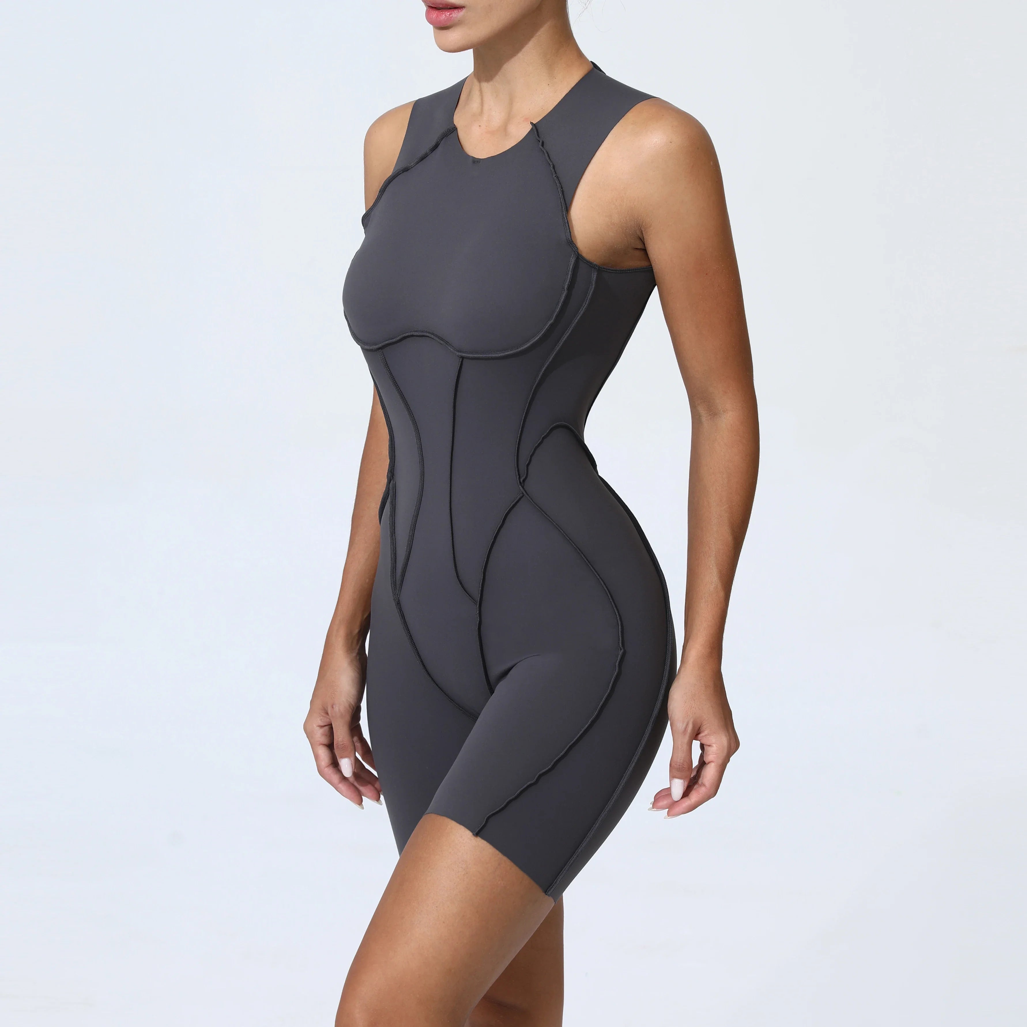 Women’s Padded Sport Jumpsuit – Fitness Bodysuit for Gym & Activewear