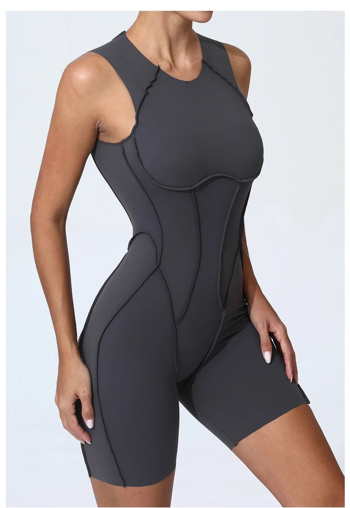 Women’s Padded Sport Jumpsuit – Fitness Bodysuit for Gym & Activewear