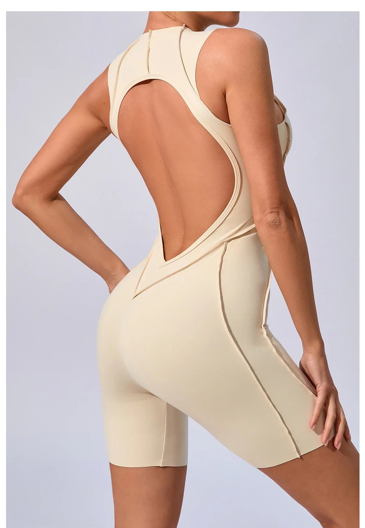 Women’s Padded Sport Jumpsuit – Fitness Bodysuit for Gym & Activewear
