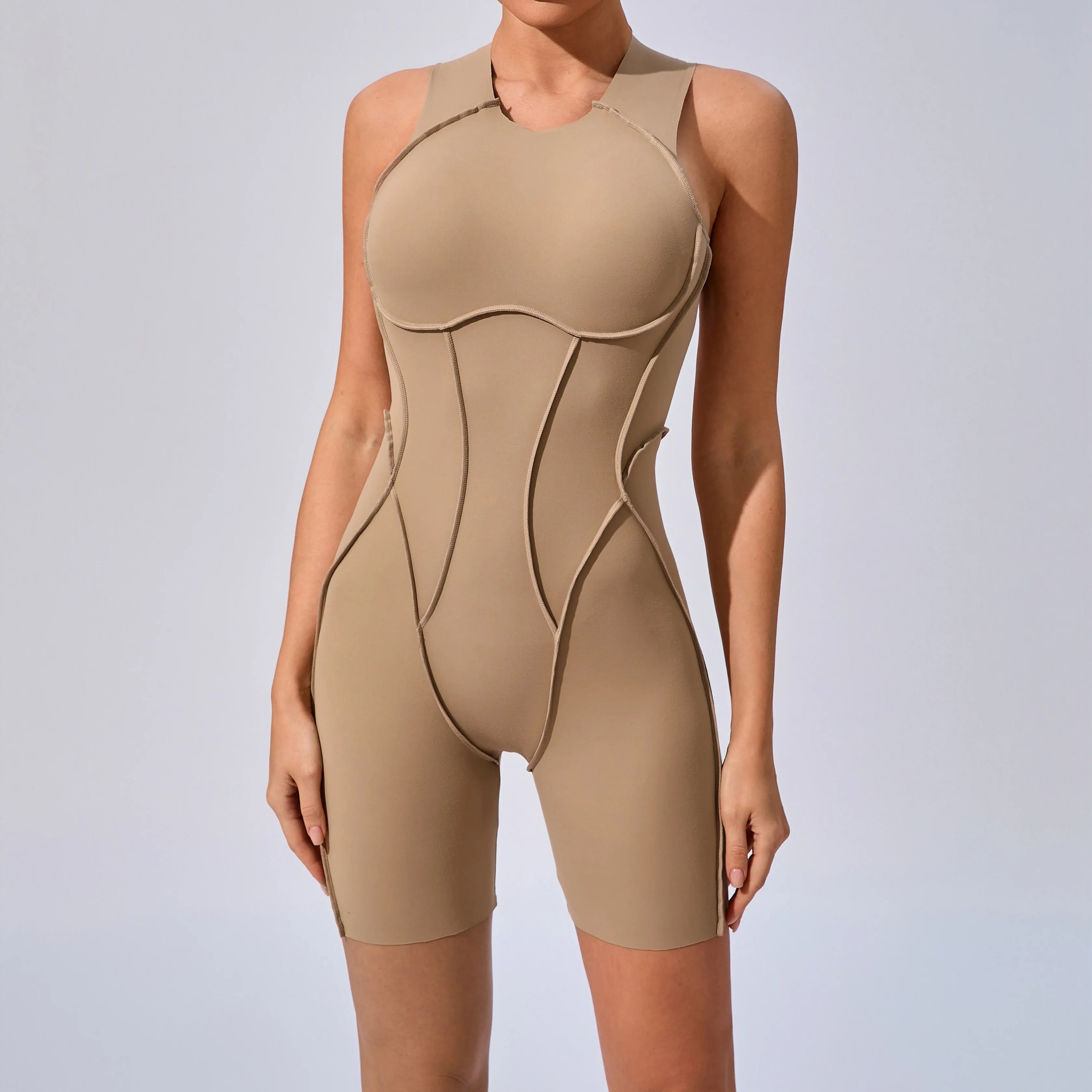 Women’s Padded Sport Jumpsuit – Fitness Bodysuit for Gym & Activewear