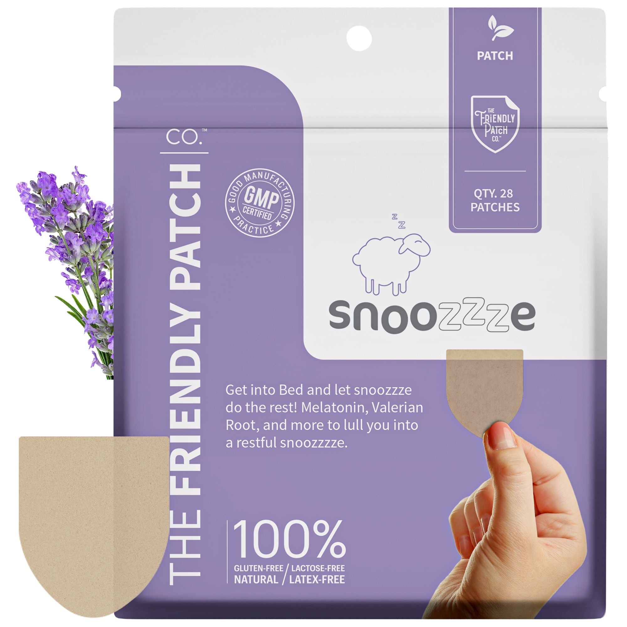 Snooze Sleep Patches – Melatonin, Ashwagandha & Magnesium | 28 Patches