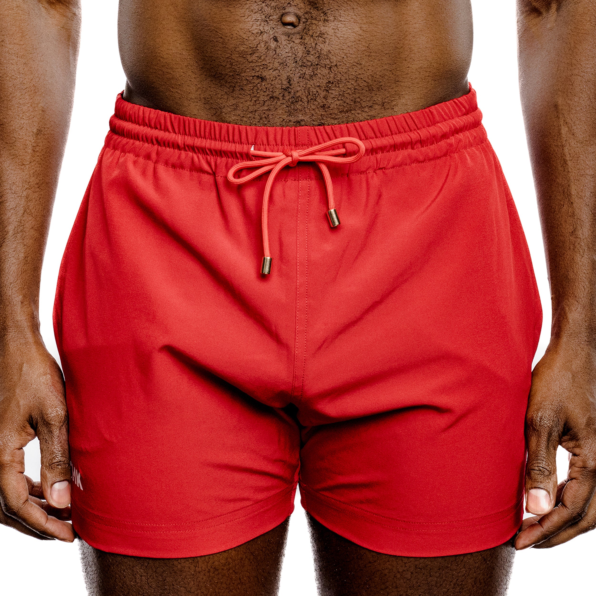 Red Swim Gym Shorts – Quick Dry Athletic Training & Swimwear Shorts