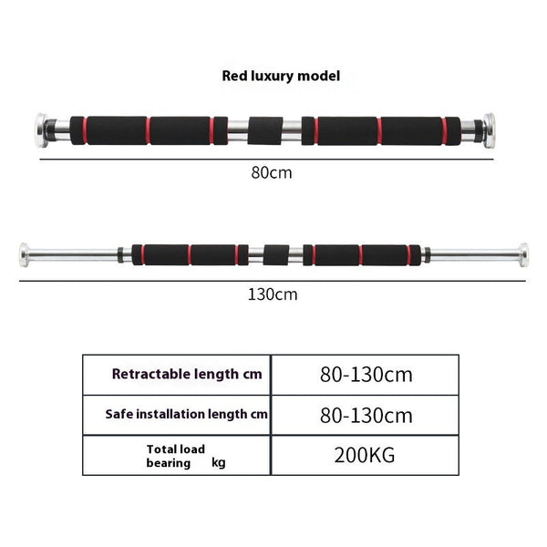 Indoor, Door Pull-Up Horizontal Bar Fitness Equipment for Home Workouts