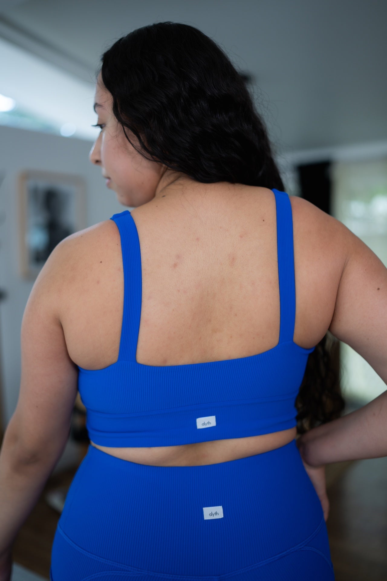Women's Ribbed Medium Support Sports Bra – Quick Dry Activewear Bra