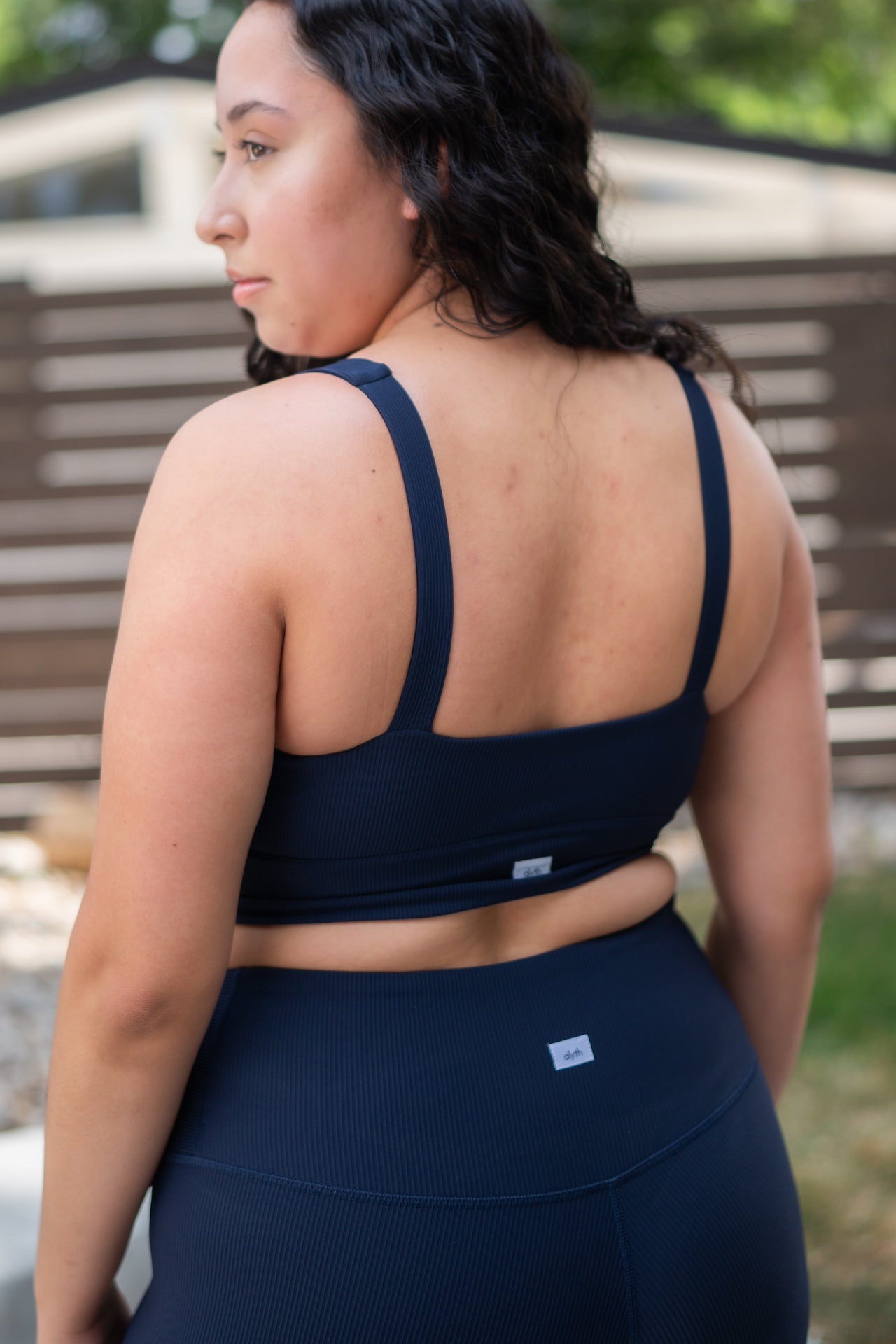 Women's Ribbed Medium Support Sports Bra – Quick Dry Activewear Bra