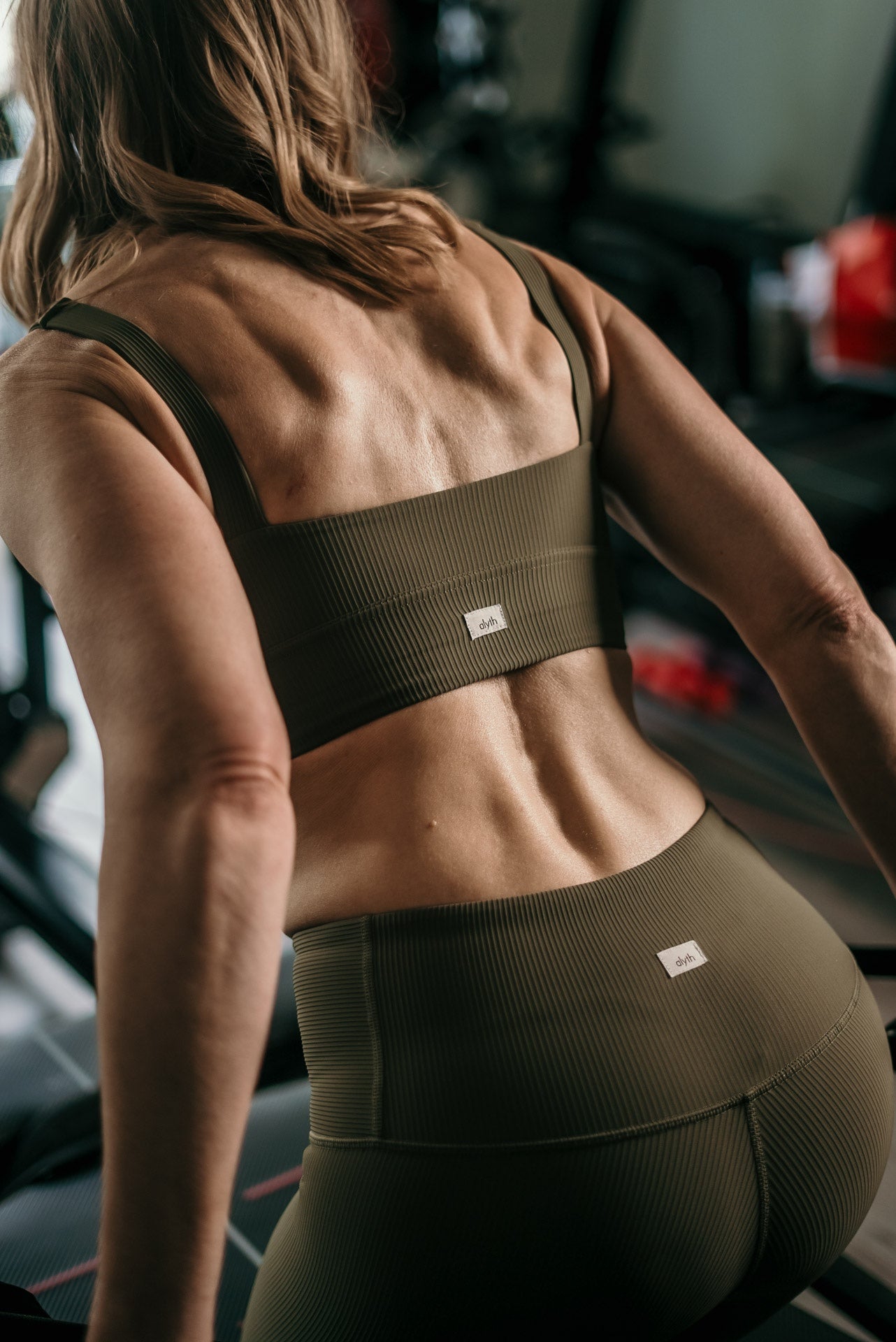 Women's Ribbed Medium Support Sports Bra – Quick Dry Activewear Bra