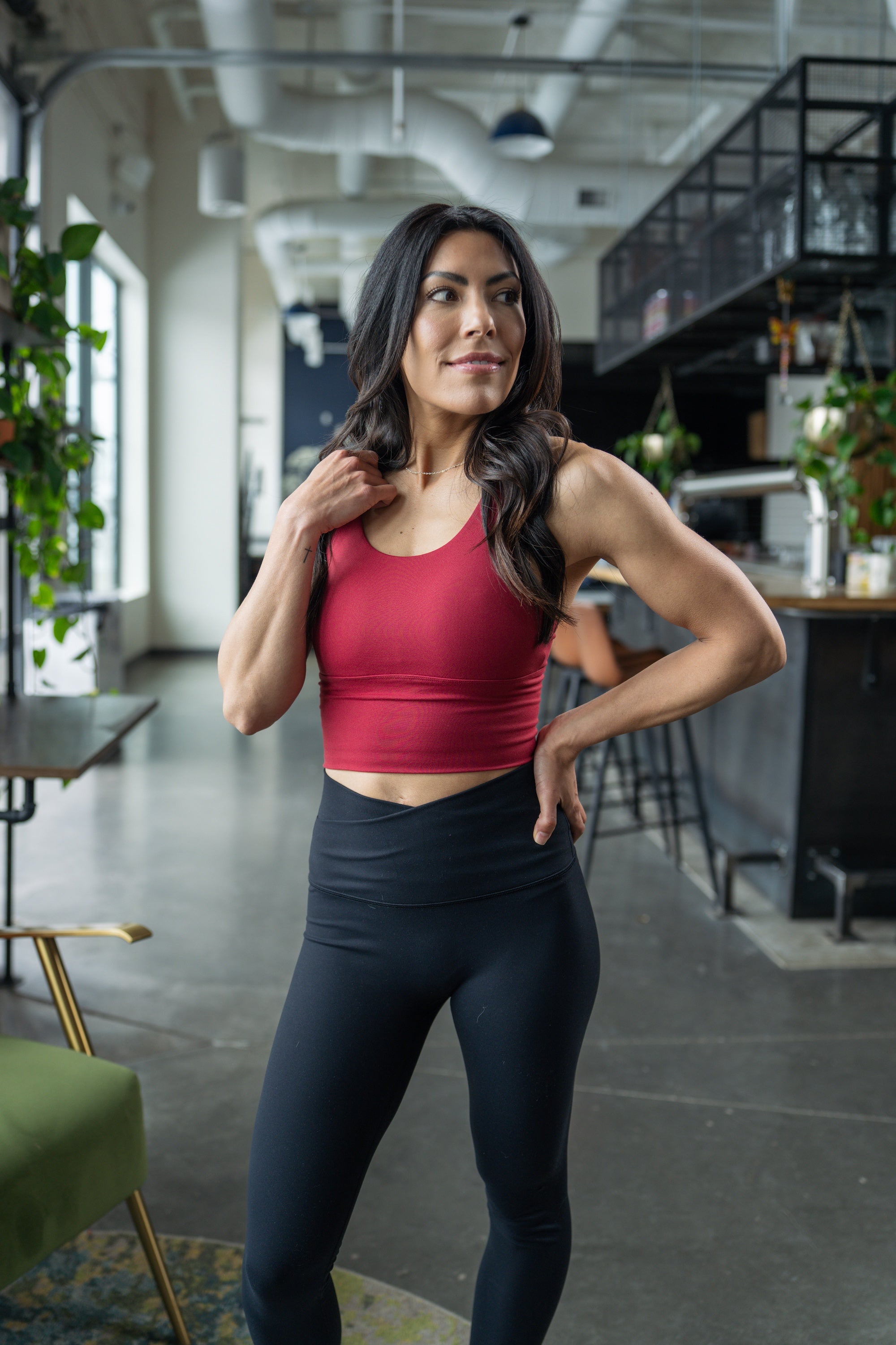 Rebellious Crop Bra – Women's Edgy Athletic & Activewear Top
