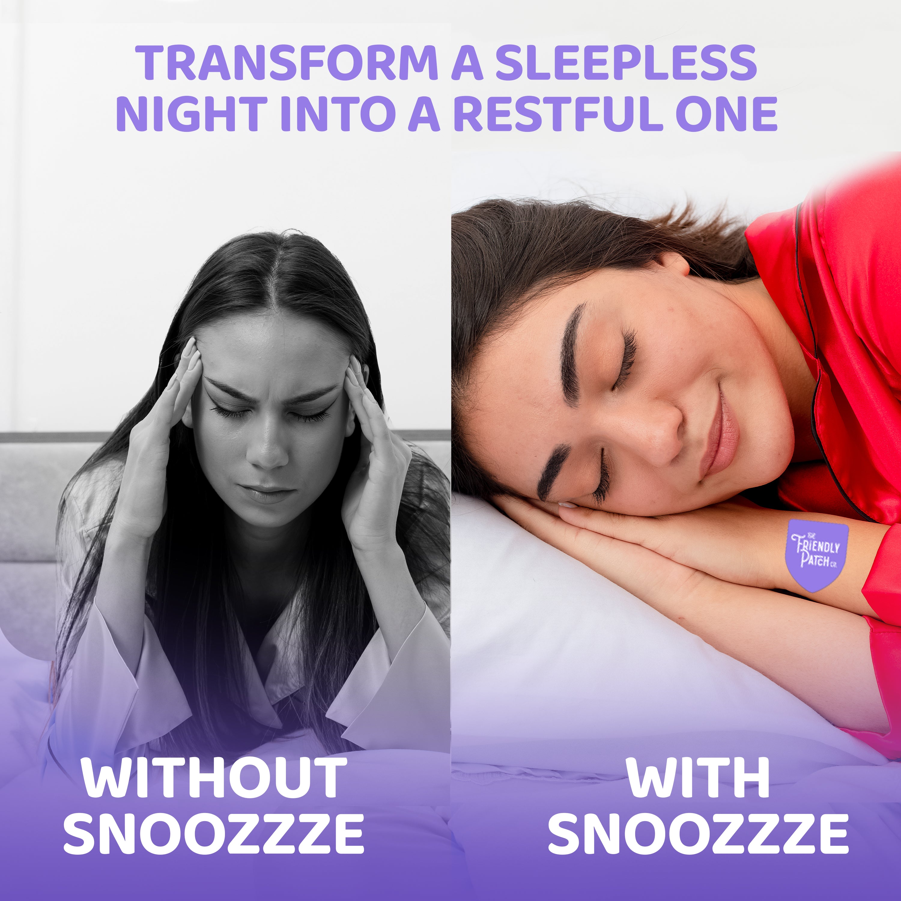 Snooze Sleep Patches – Melatonin, Ashwagandha & Magnesium | 28 Patches
