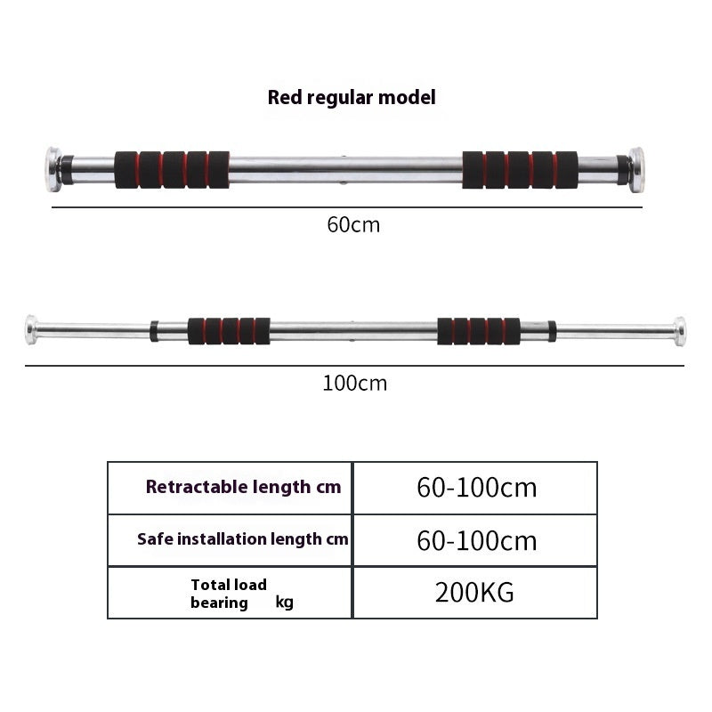 Indoor, Door Pull-Up Horizontal Bar Fitness Equipment for Home Workouts