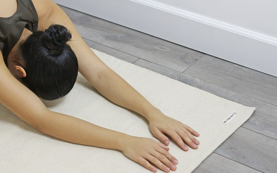 THE YOGI Organic Cotton Yoga Mat – Eco-Friendly Natural Exercise Mat